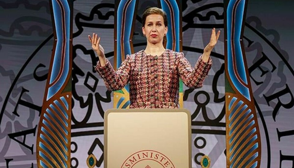 Merete Mærkedahl er nomineret for sin parodi af Mette Frederiksen i Cirkusrevyen. (Arkivfoto).
