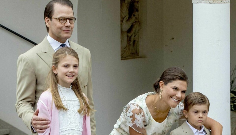 Kronprinsesse Victoria blev gift med sin personlige træner, Daniel Westling, i 2010, og han bærer nu titlen af prins. Sammen har parret to børn, prinsesse Estelle på 11 år og 7-årige prins Oscar. (Arkivfoto).