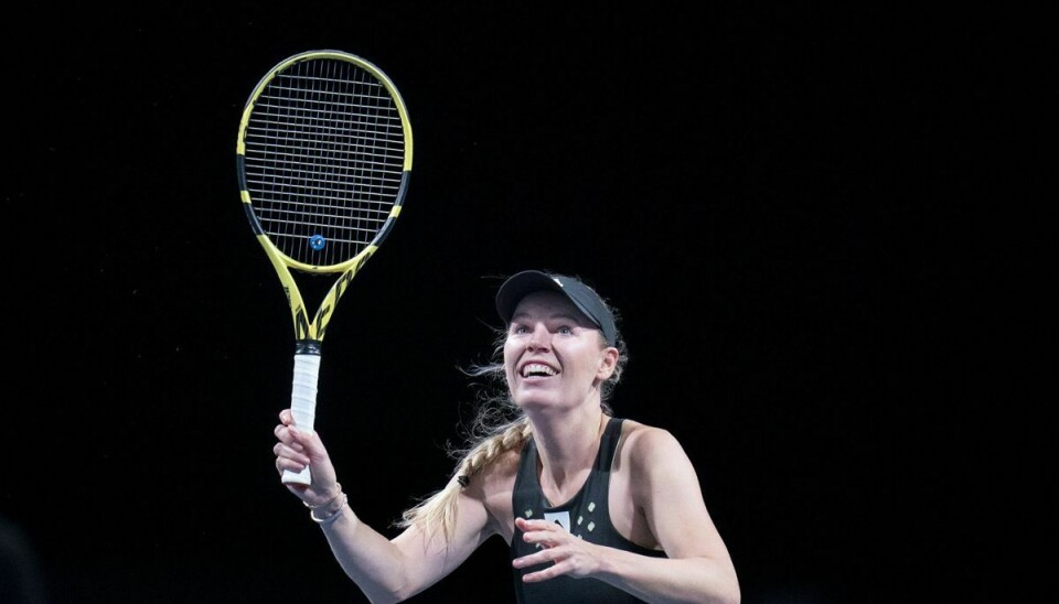 Caroline Wozniacki spillede i april 2022 - to år efter sit stop - afskedskamp mod tyske Angelique Kerber og afviste i den ombæring at vende tilbage til tennisbanen. (Arkivfoto).