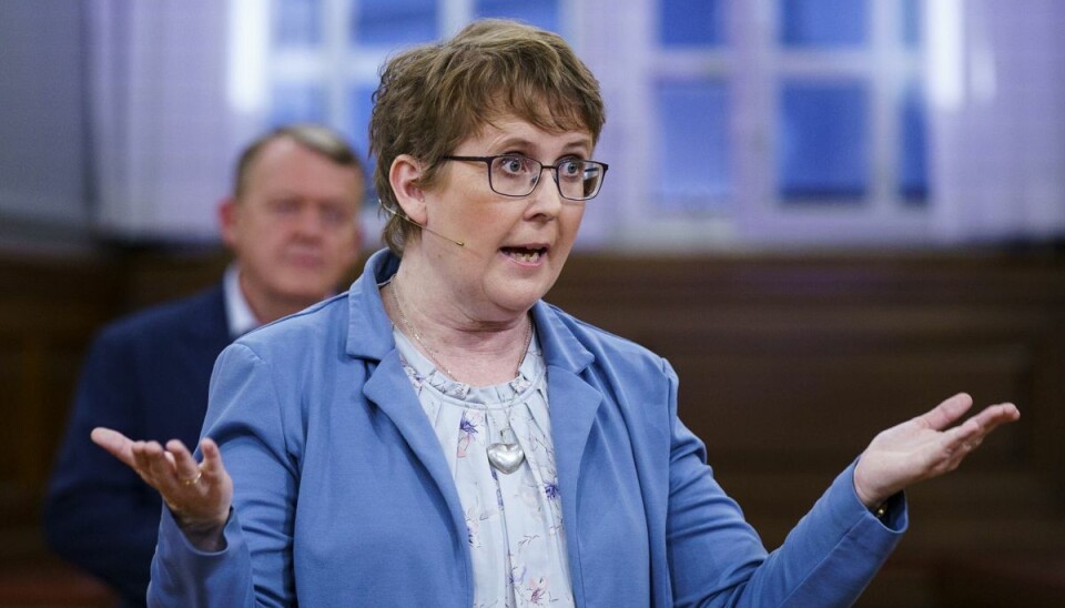 Marianne Karlsmose under valgkampen i oktober 2022. Partiet fik 0,5 procent af stemmerne og opnåede ikke valg til Folketinget. Marianne Karlsmose under valgkampen i oktober 2022. Partiet fik 0,5 procent af stemmerne og opnåede ikke valg til Folketinget.