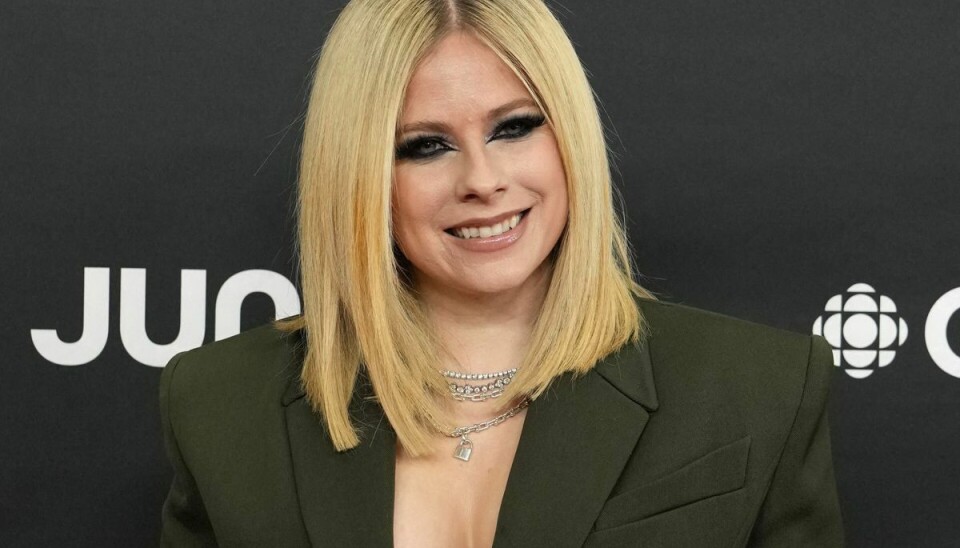 Avril Lavigne på den røde løber ved 'Juno Awards' i Edmonton, Canada, mandag aften.