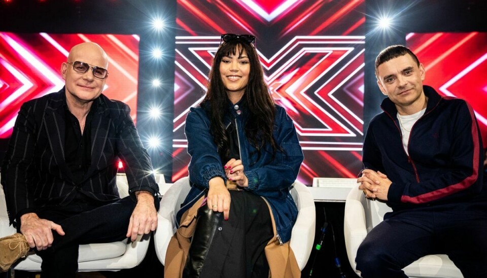Thomas Blachman, Kwamie Liv og Simon Kvamm er dette års dommere i sangprogrammet 'X Factor'. (Arkivfoto).