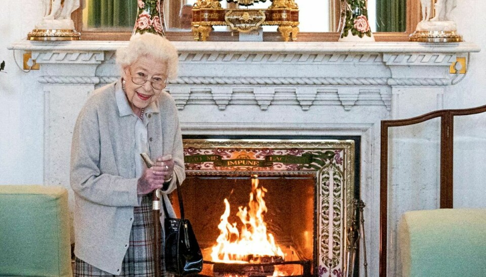 Britiske dronning Elizabeth ses her den 6. september og således blot to dage inden hun sov inde på Balmoral i Skotland.
