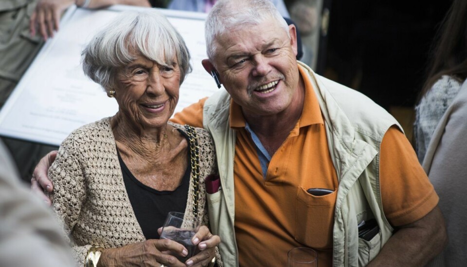 Lille Palle Andersen på Bakken sammen med lise Nørgaard. (Arkivfoto)