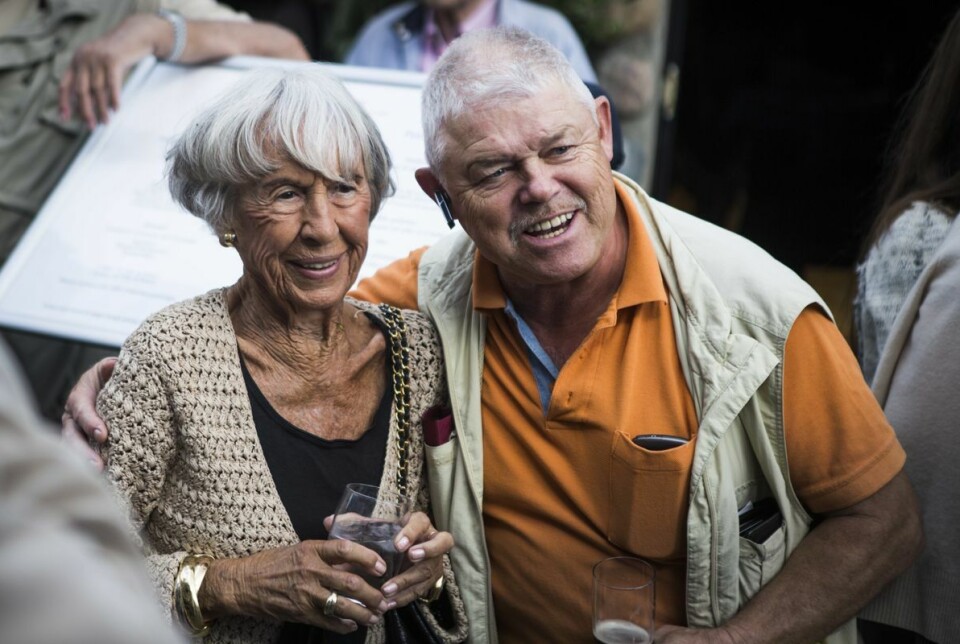 'Lille Palle' Andersen her fotograferet på Bakken sammen med Lise Nørgaard. (Arkivfoto)