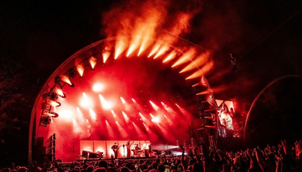 Bøgescenen er hovedscenen på Smukfest. Bandet Scarlet Pleasure spillede den sidste koncert på hovedscenen ved årets festival. (Arkivfoto).