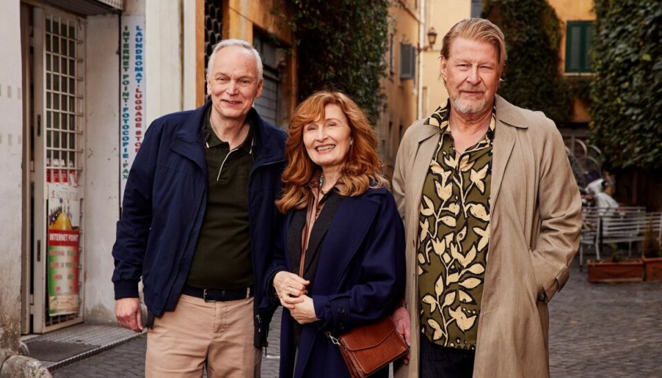 Kristian Halken, Bodil Jørgensen og Rolf Lassgård har hovedrollerne i 'Rom', som også bliver filmet i den italienske hovedstad. (PR-foto) Kristian Halken, Bodil Jørgensen og Rolf Lassgård har hovedrollerne i 'Rom', som også bliver filmet i den italienske hovedstad. (PR-foto)
