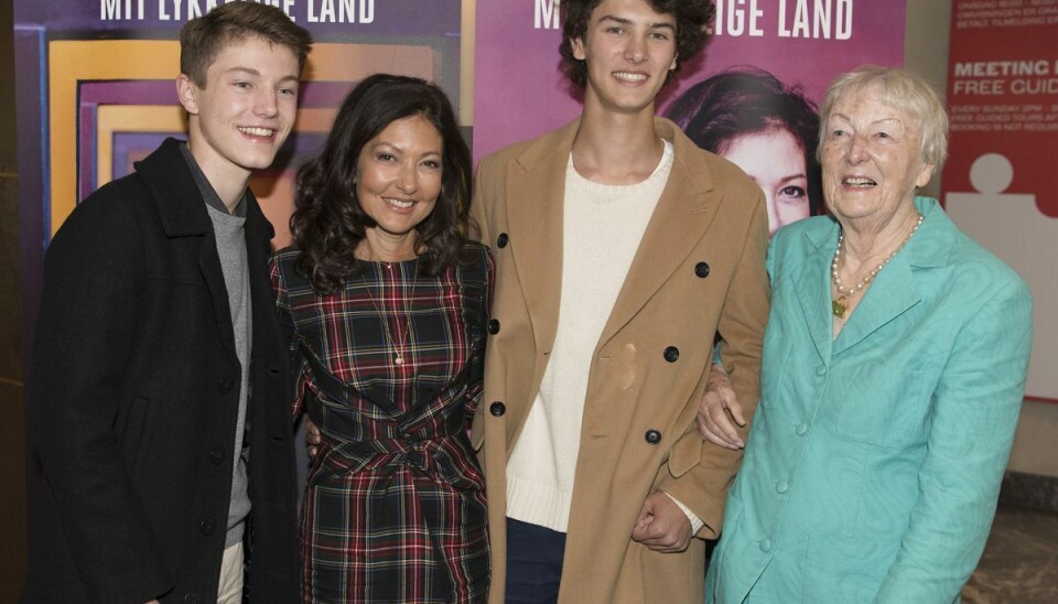 Grevinde Alexandras her med grev Felix, grev Nikolaj og hendes mor, Christa Manley tilbage i 2018. Grevinde Alexandras her med grev Felix, grev Nikolaj og hendes mor, Christa Manley tilbage i 2018.