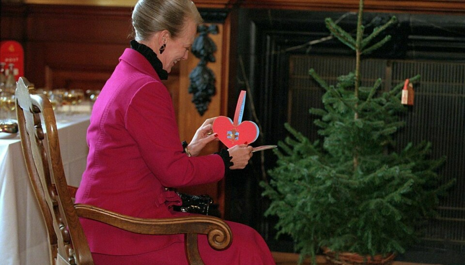 Dronning Margrethe må undvære både børn og børnebørn juleaften i år. (Arkivfoto).