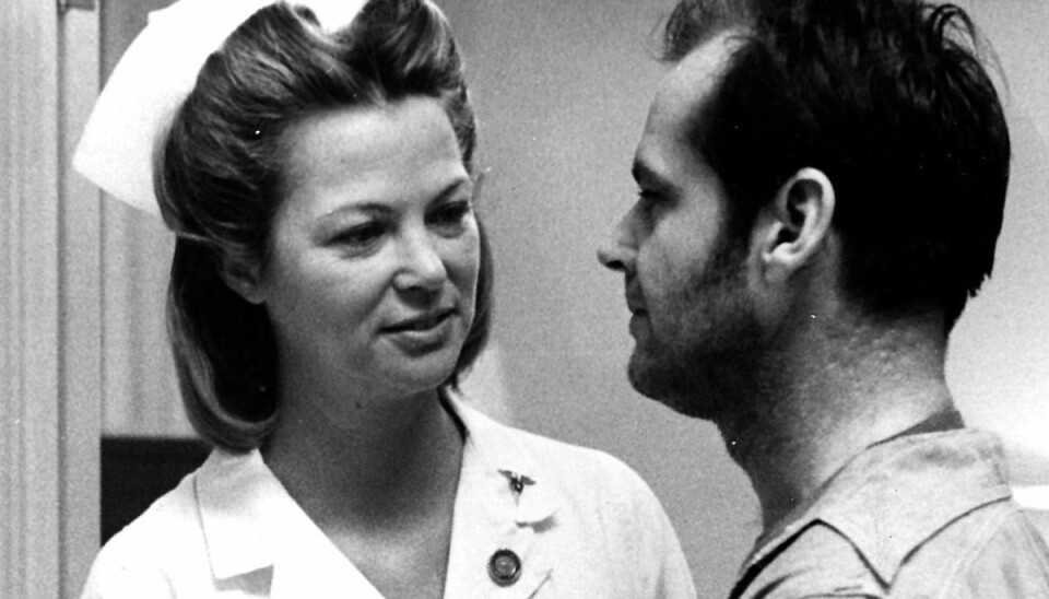 Filmen 'Gøgereden' med Jack Nicholson og Louise Fletcher.