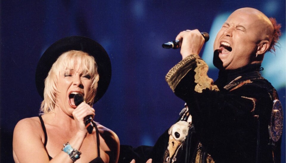 Roger Pontare ses her i duet med Marie Bergman ved Eurovision Song Contest i 1994 i den irske hovedstad Dublin. Roger Pontare ses her i duet med Marie Bergman ved Eurovision Song Contest i 1994 i den irske hovedstad Dublin.