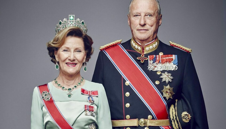 Det norske kongepar, kong Harald og dronning Sonja.