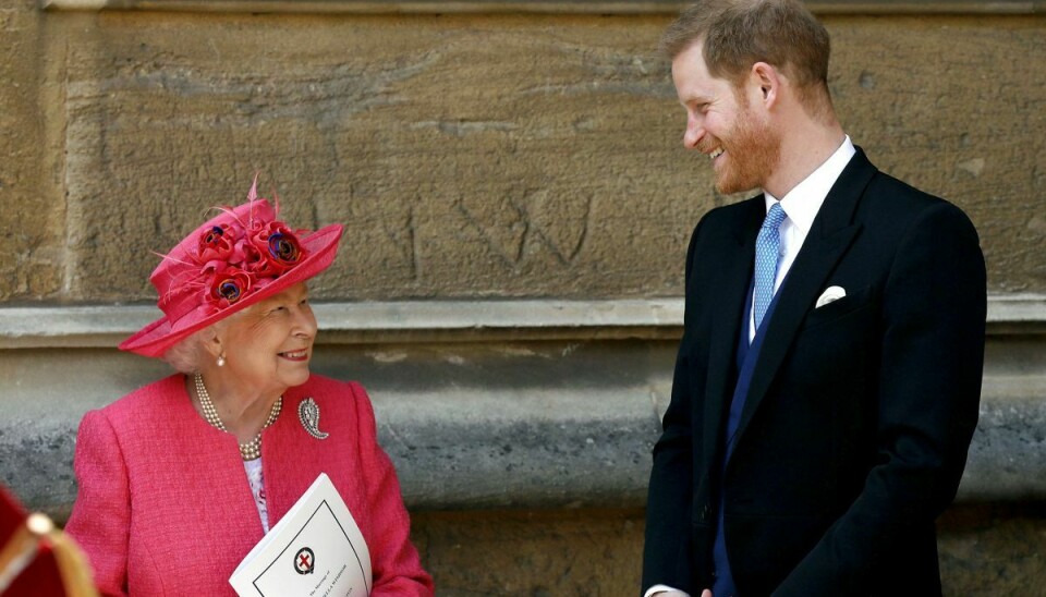 Prins Harry havde et tæt forhold til dronning Elizabeth. (Arkivfoto).