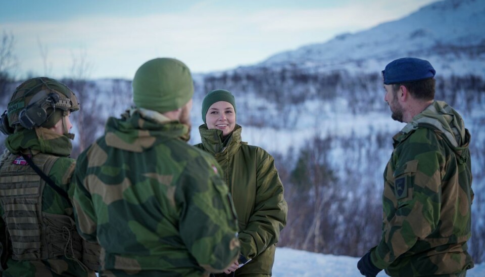 Prinsesse Ingrid Alexandra besøger Hærens Brigade Nord på Setermoen i Indre Troms den 25. oktober.