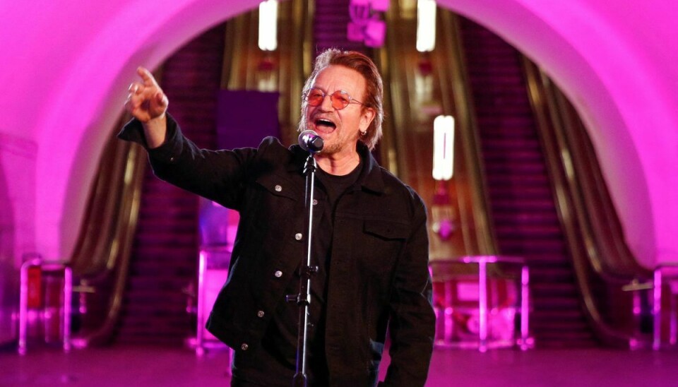 Den irske verdensstjerne og U2-frotfigur Bono.