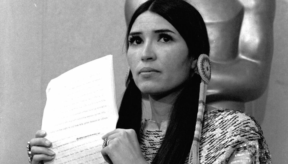 Sacheen Littlefeather modtog i 1973 en Oscar på vegne af Marlon Brando. Det skete for at sætte fokus på Hollywoods behandling af USA's oprindelige folk. (Arkivfoto).