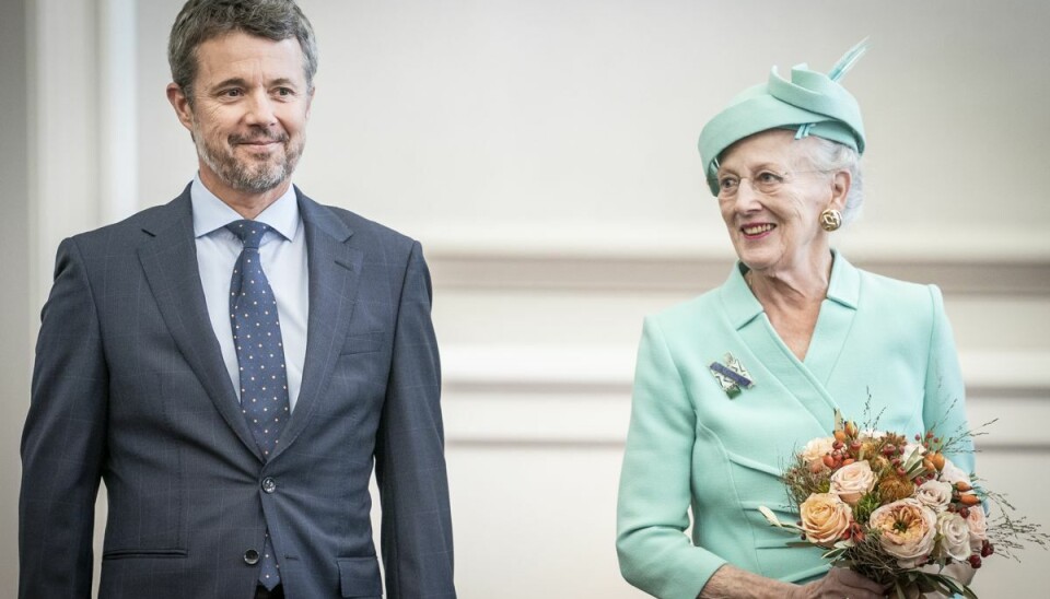 Kronprins Frederik og dronning Margrethe.