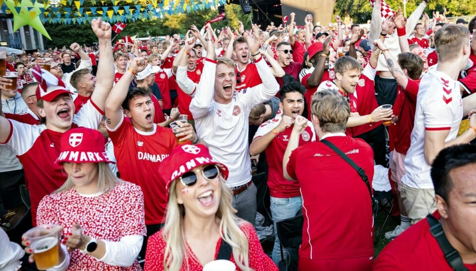 Der er kommet over 34.000 forslag fra danske fodboldfans til ord of anekdoter, der skulle med i den officielle VM-sang. (Arkivfoto).