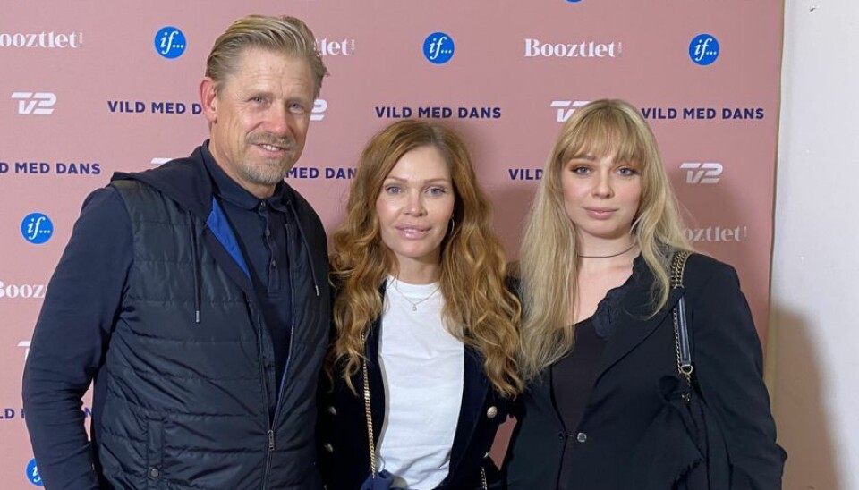 Peter Schmeichel, hustruen Anna von Lindholm og hendes datter Lola på 25 år.