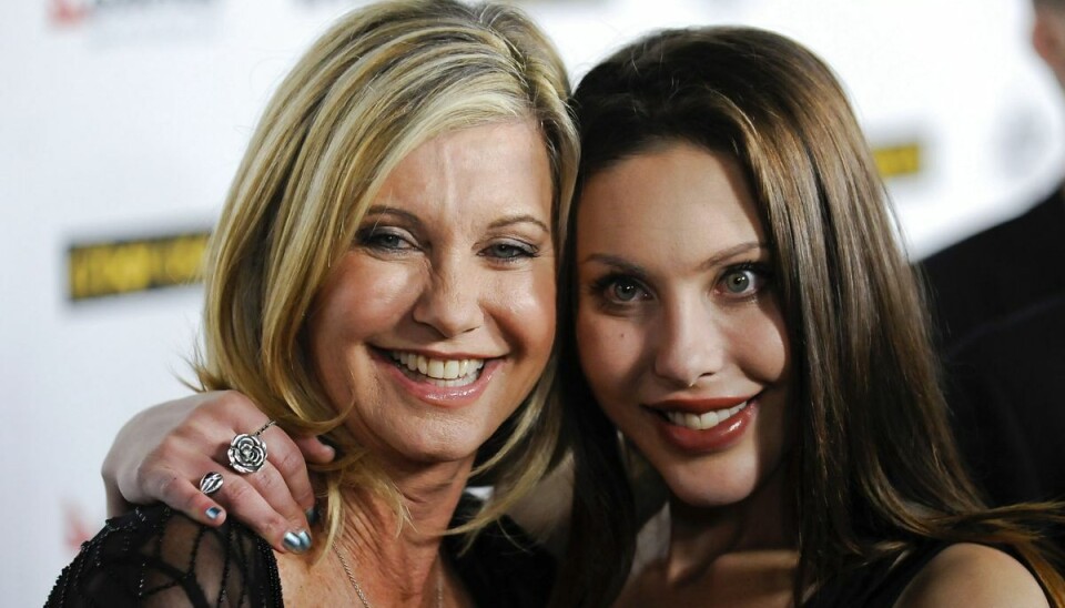 Olivia Newton John og hendes datter Chloe Lattanzi.