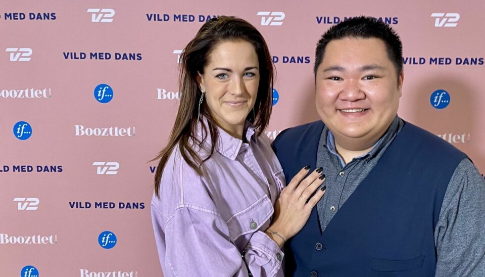 Micki Cheng var mødt op på den røde løber forud for Vild med Dans med veninden, den professionelle danser Camilla Dalsgaard, 32 år.