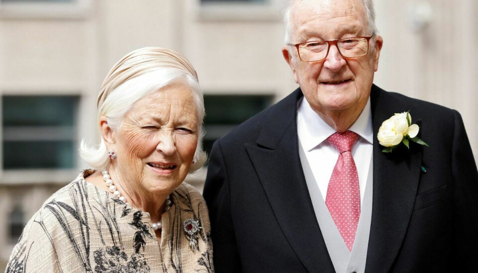 Her er det Belgiens tidligere kongepar, dronning Paola og kong Albert II.