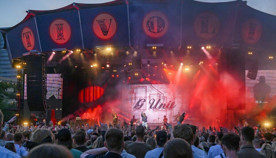 Den amerikanske rapper 50 Cent gav sidste år Fredagsrock-koncert i Tivoli i København. (Arkivfoto).