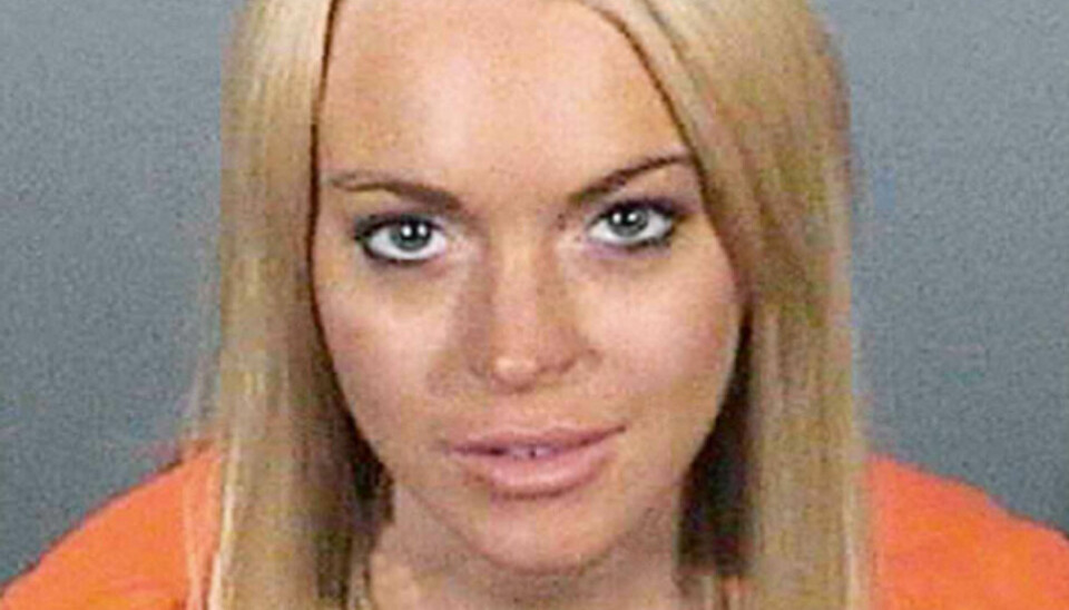 Billedet her er fra 2010, og det er absolut ikke Lindsay Lohans første møde med lovens lange arm.