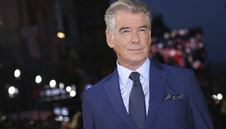 Den irske skuespiller Pierce Brosnan ses her i 2022 i forbindelse med premieren på filmen 'Black Adam', som han er med i. Tirsdag 16. maj fylder han 70 år. (Arkivfoto). Den irske skuespiller Pierce Brosnan ses her i 2022 i forbindelse med premieren på filmen 'Black Adam', som han er med i. Tirsdag 16. maj fylder han 70 år. (Arkivfoto).