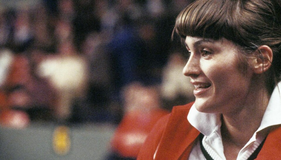 Lene Køppen vandt All England i damesingle i 1979 og 1980. Dette foto er taget efter triumfen i 1980. Her besejrede hun indoneseren Verawaty Fadjrin 11-2, 11-6 i finalen.