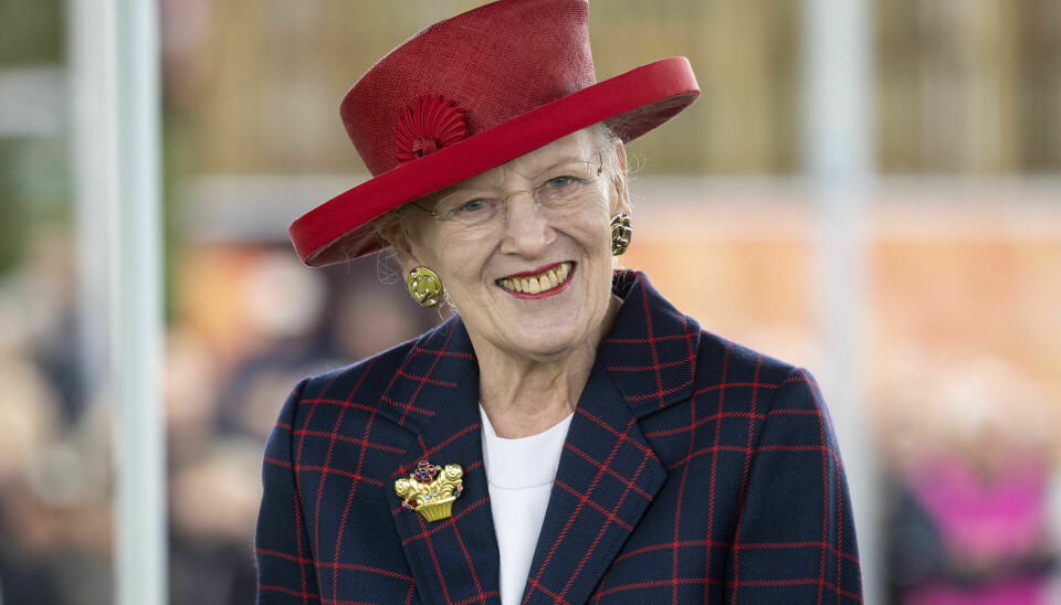 Dronning Margrethe ses her under sit besøg i Randers torsdag