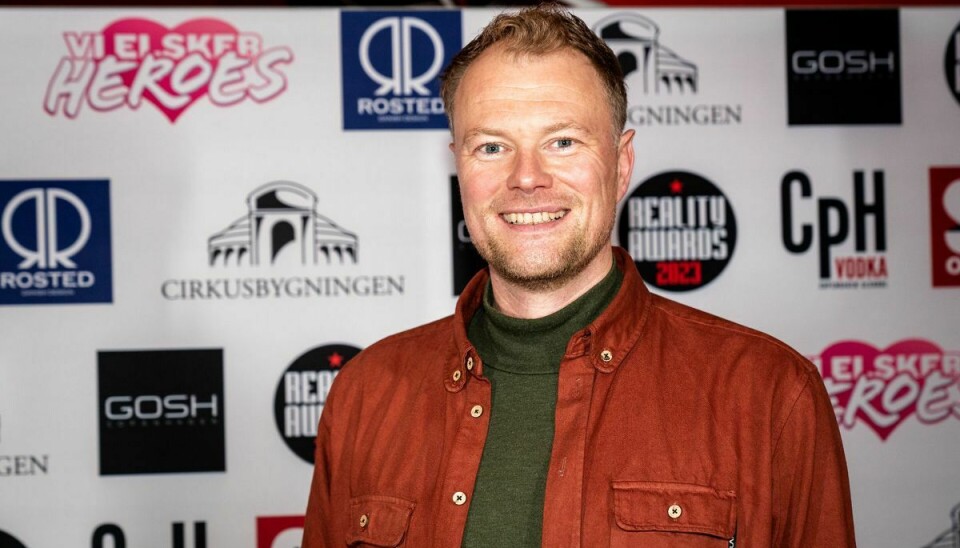 Christian Degn på den røde løber ved Reality Awards 2023 i Cirkusbygningen i København den 18. januar.