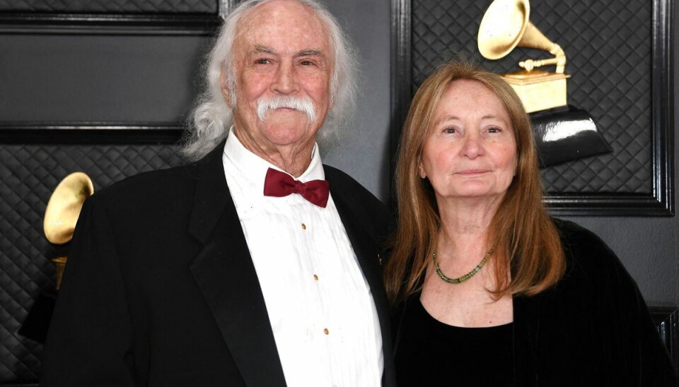 Musiker David Crosby blev en del af Rock and Roll Hall of Fame to gange. Det skete for både medvirke i The Byrds og Crosby Stills & Nash. Her ses han sammen med sin kone, Jan Dance, til Grammy Awards i 2020.