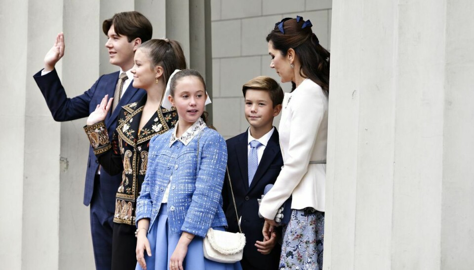 De kongelige tvillinger prins Vincent og prinsesse Josephine er de yngste i kronprinsparret børneflok, der også tæller prins Christian på 17 år, og prinsesse Isabella på 15 år. (Arkivfoto.)
