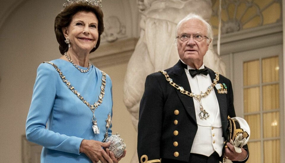 Det svenske kongepar, kong Carl Gustaf og dronning Silvia.