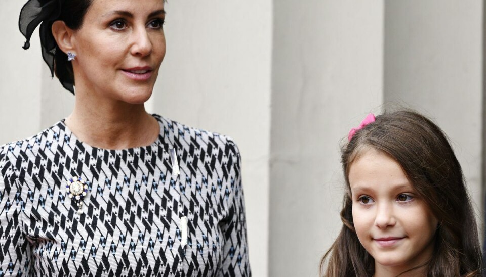 Prinsesse Marie og 10-årige prinsesse Athena. Prinsesse Marie og 10-årige prinsesse Athena.