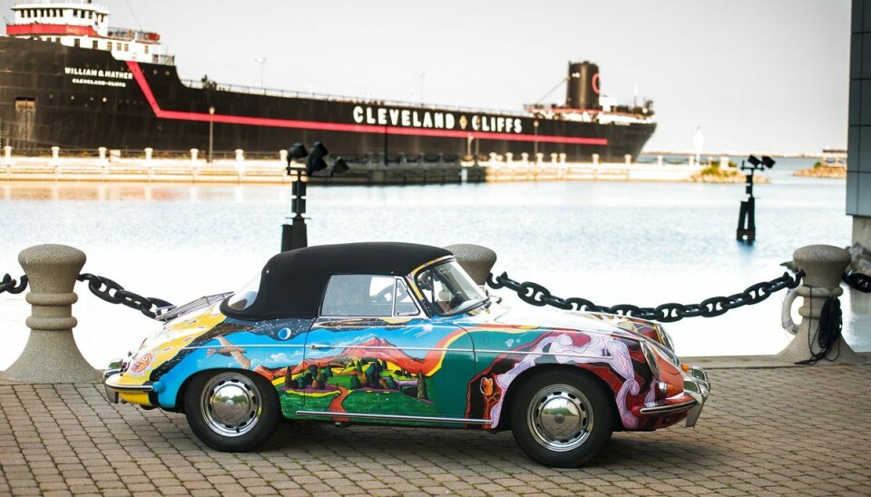 Janis Joplins psykedeliske Porsche fra 1964. Janis Joplins psykedeliske Porsche fra 1964.