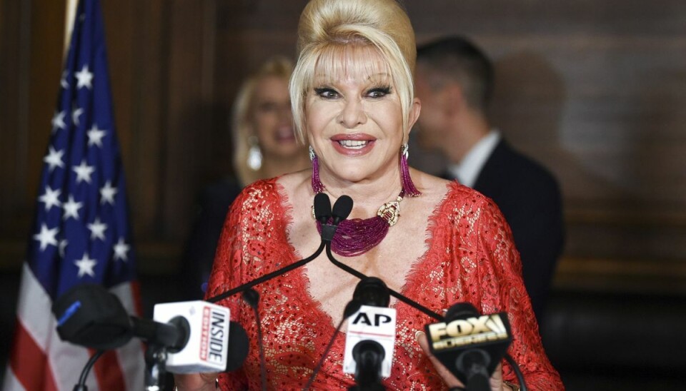 Ivana Trump, som var Donald Trumps første kone, er død 73 år. Det oplyser Donald Trump torsdag. Hun var mor til børnene Donald Jr., Ivanka og Eric Trump. Parret blev skilt i 1992. (Arkivfoto).