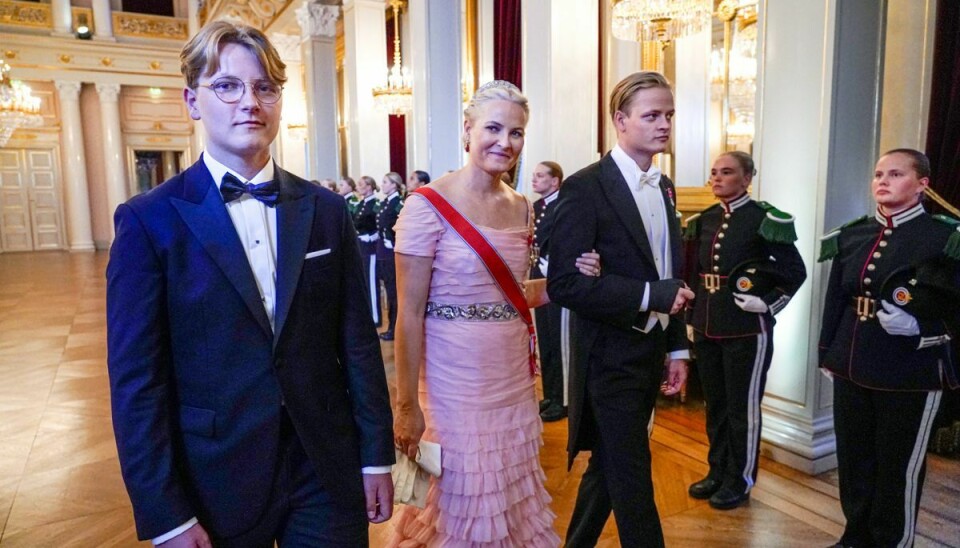 Oslo 20220617. Kronprinsesse Mette-Marit, Marius Borge Høiby og prins Sverre Magnus