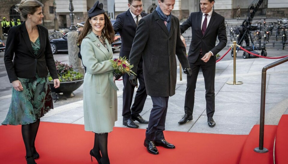 Prins Joachim og prinsesse Marie deltog ved flere markeringer, da dronning Margrethe i begyndelsen af året kunne fejre 50 år som regent af Danmark. (Arkivfoto).