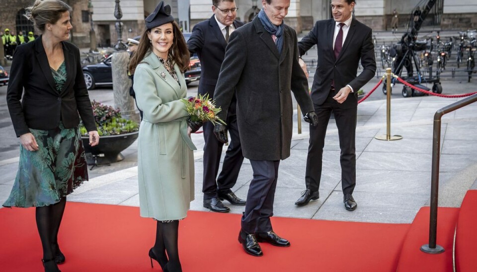 Prins Joachim og prinsesse Marie deltog ved flere markeringer, da dronning Margrethe i begyndelsen af året kunne fejre 50 år som regent af Danmark. (Arkivfoto).