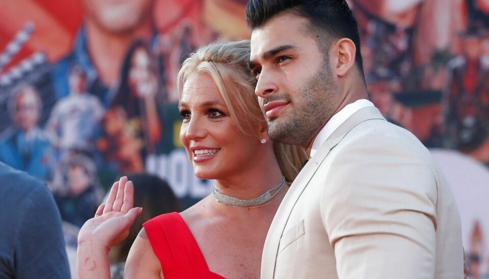 Britney Spears og hendes forlovede Sam Asghari.