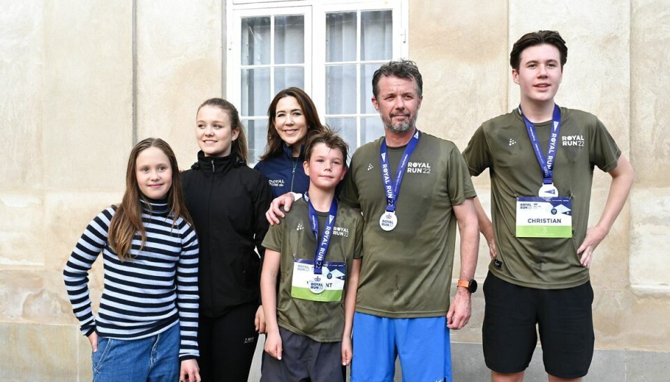 Kronprins Frederik løber 10 km under Royal Run i København og på Frederiksberg, mandag den 6. juni 2022.