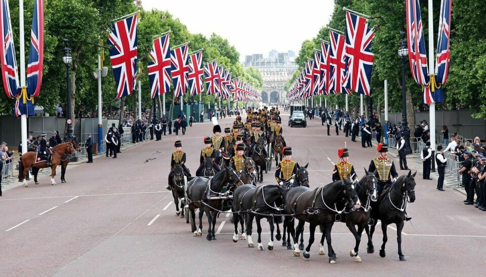 Et kig op mod Buckingham Palace