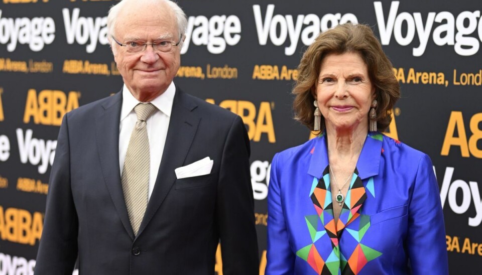 Kong Carl Gustaf og dronning Silvia troppede op på den røde løber.