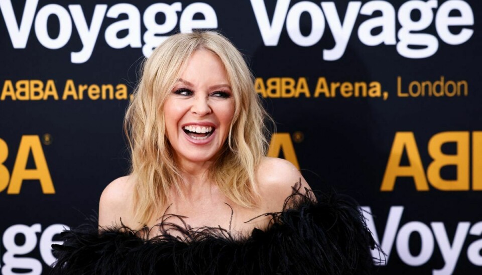 Sangerinden Kylie Minogue var blandt stjernerne til premieren.