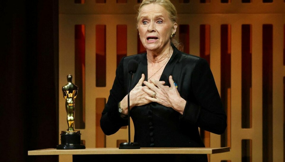 Liv Ullmann ses her ved Oscar-uddelingen den 25. marts, hvor hun som den første nordmand nogensinde blev tildelt i Æres-Oscar.