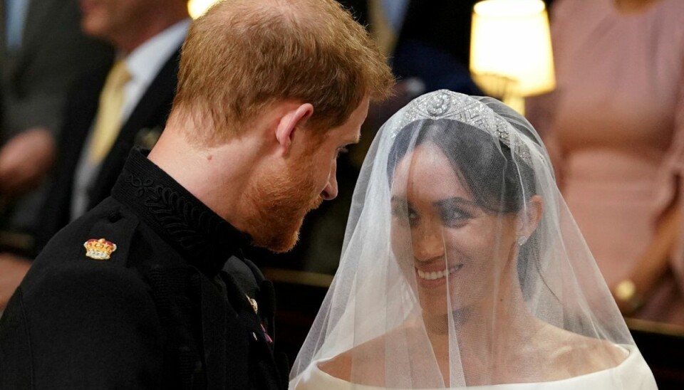 Prins Harry og hertuginde Meghan blev gift den 19. maj 2018 i Sankt Georges Kapel ved Windsor Castle i London. (Arkivfoto).