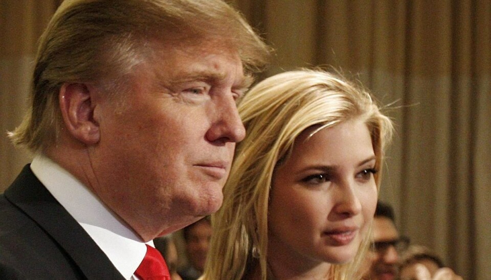 Donald Trump ses her sammen med sin datter Ivanka. Donald Trump ses her sammen med sin datter Ivanka.