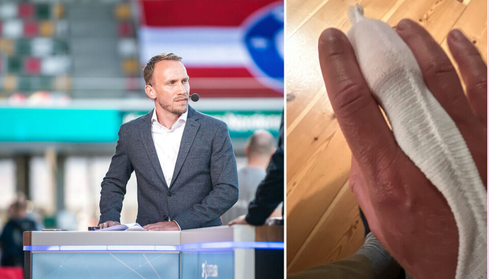 TV2-vært advarer: - Gør det aldrig Jon Pagh har været i et regulært smertehelvede, efter at fingeren blev mast under ferie i Grækenland.